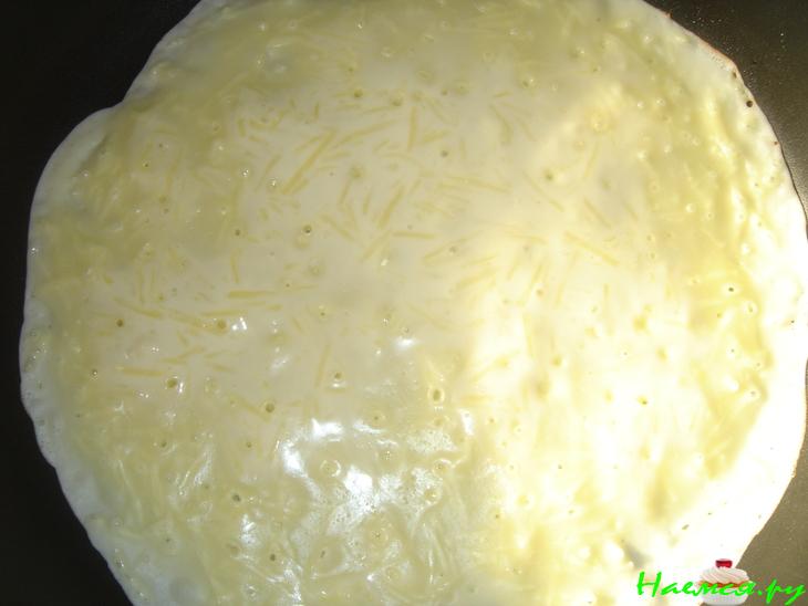 Блинчики сырные да с припеком