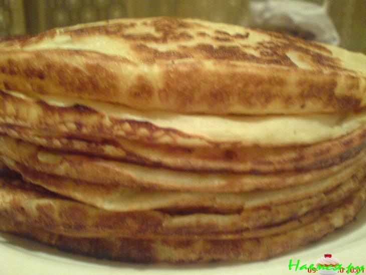 Блинчики с яблочным припёком