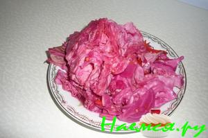 Красная соленая капуста