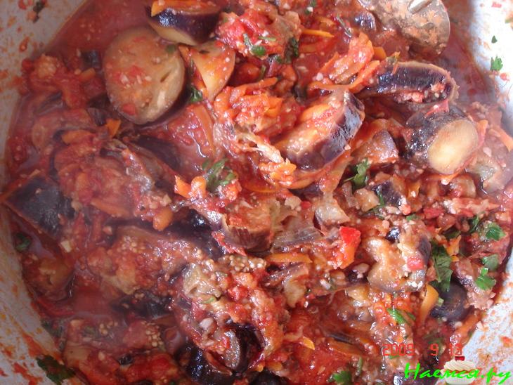 Баклажаны в аджике  