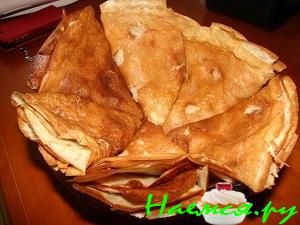 Блинчики с топлёным молоком