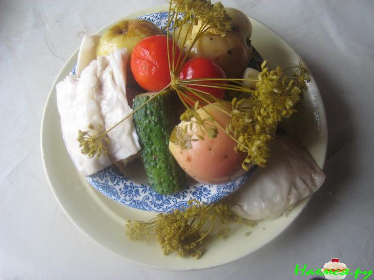 Старорусский рецепт "Разносолы на "смородовом" рассоле"