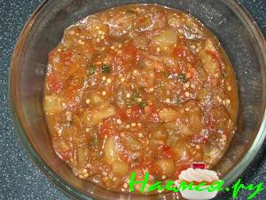 Икра на зиму из запеченных овощей