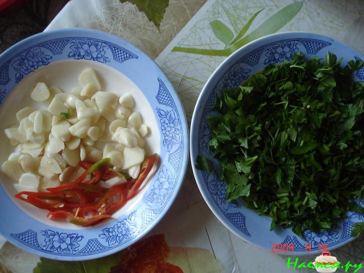 Баклажаны с овощами