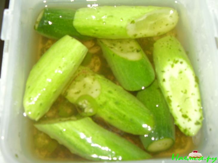 Малосольные остренькие огурчики Малосольные остренькие огурчики