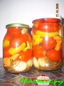 Помидоры с болгарским перцем