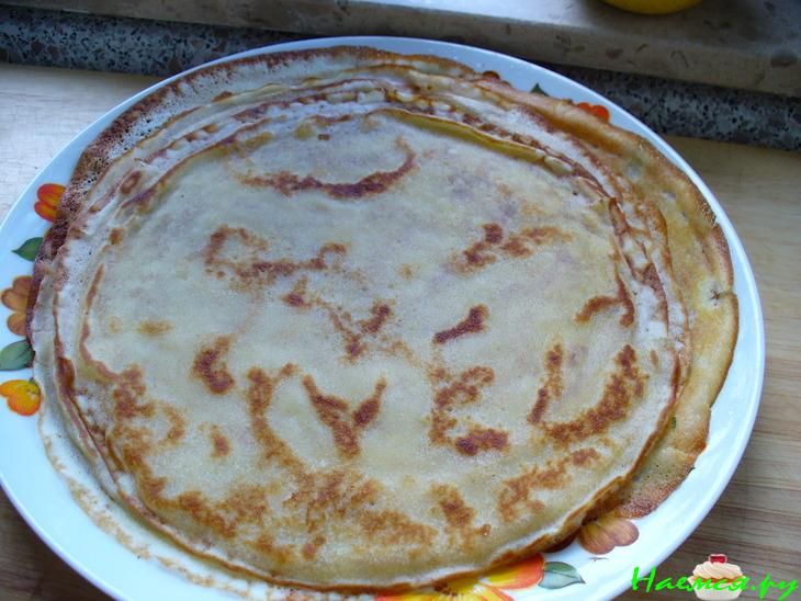 Блинчики с творогом и медом