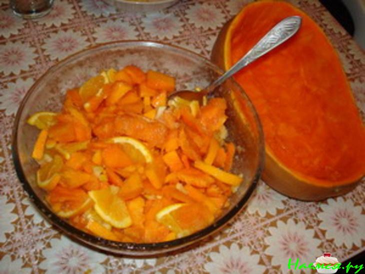 Консервированная тыква с апельсином