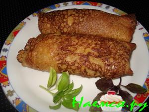 Блинчатые сигары с начинкой Блинчатые сигары с начинкой