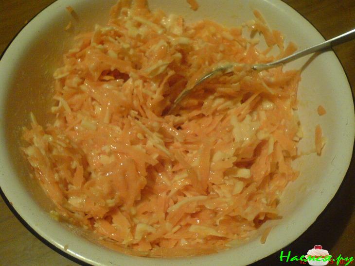 Морковно-сырные оладьи