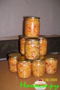 Кабачки с рисом на зиму