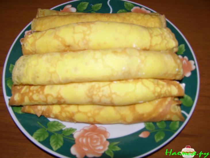 Блины с творогом и абрикосами