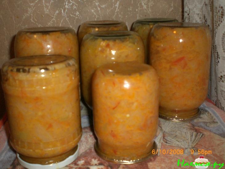 Салат с капустой на зиму