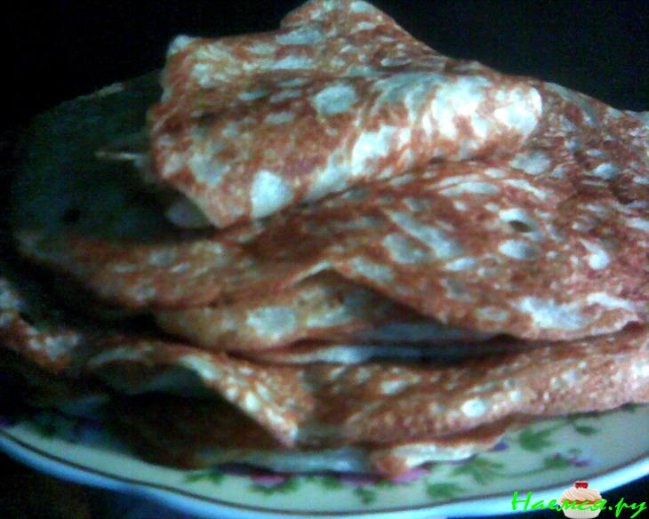 Постные дрожжевые блины Постные дрожжевые блины