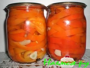 Маринованный перец с чесночком