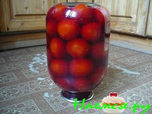 Помидоры в красном вине