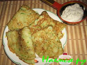 Блины "Нежные" с цуккини Блины "Нежные" с цуккини