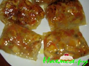 Рисовые блинчики с курочкой