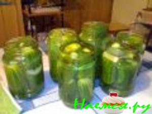 Консервация "Соленые огурчики за 15 минут"