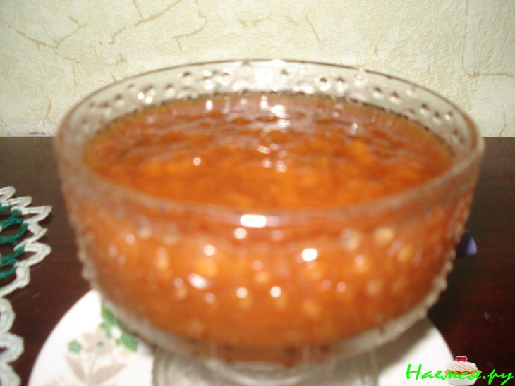 Персиковый джем с желатином