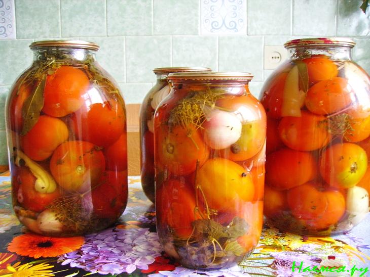 Маринованные помидоры с лимонной кислотой Маринованные помидоры с лимонной кислотой