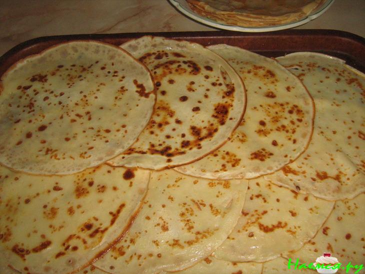 Блинчатый рулет шоколадный Блинчатый рулет шоколадный