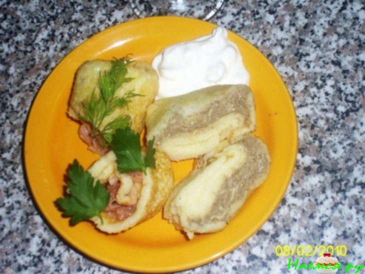 Блинчики нежнейшие, дрожжевые с начинками Блинчики нежнейшие, дрожжевые с начинками