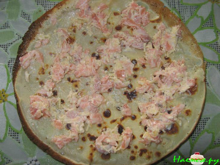 Блины на пиве с начинкой из семги Блины на пиве с начинкой из семги