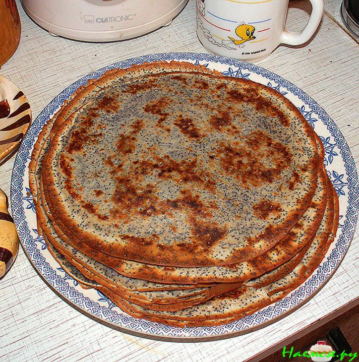 Блинчики "Маковые"