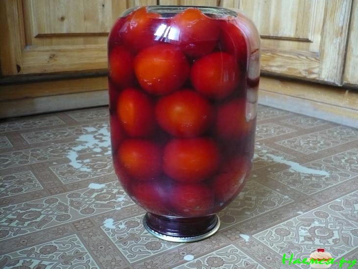 Помидоры в красном вине