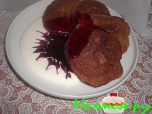 Яблочные оладьи с какао Яблочные оладьи с какао