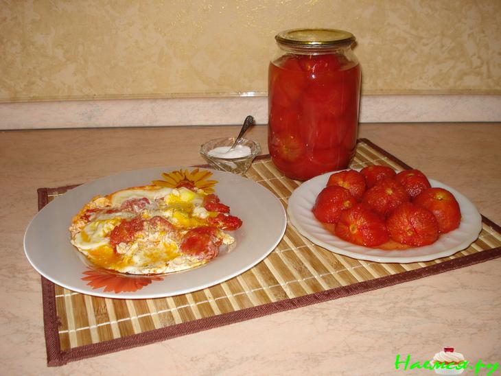 Помидоры консервированные натуральные