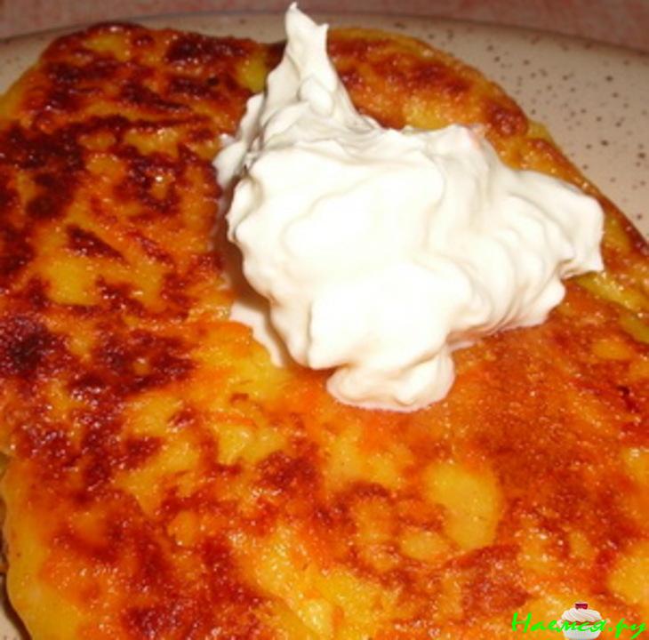 Оладьи с тыквой на кефире