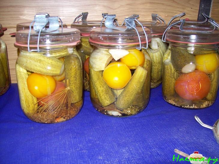 Вкусные солёные огурчики