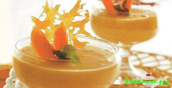 Десерт с карамелью