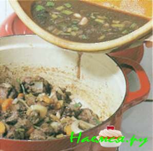 Говядина по-бургундски (6 порций)