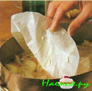 Жареная телятина. Фрикасе со щавелем (6 порций)