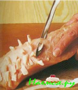 Жареная телятина. Фрикасе со щавелем (6 порций)