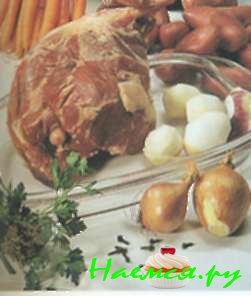 Тушеная нога ягненка в мясном бульоне (6 порций)