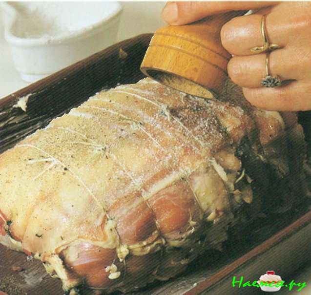 Тушеная фаршированная лопатка ягненка (6 порций)