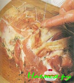 Тушеная фаршированная лопатка ягненка (6 порций)