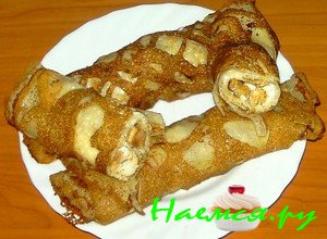 Блины с индейкой и сыром фета